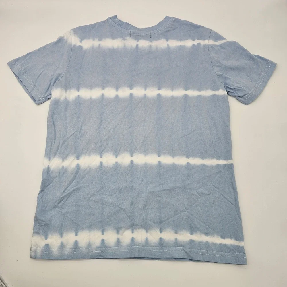 B by Brooks Brothers Boys‎ T-shirt Sunny Side Up Tie Dye Pima Cotton Blue 14Y